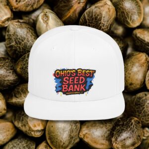 Ohio's Best Seed Bank Flat Bill Snapback Hat - Trendy Streetwear Cap, Perfect Gift for Gardeners, Festivals, Casual Wear, Outdoors