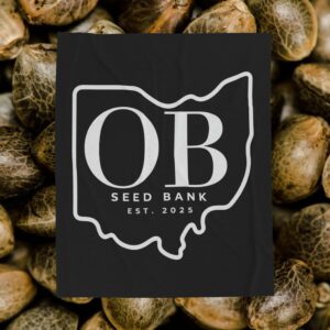 Cozy Ohio Seed Bank Velveteen Plush Blanket, Soft Throw, Home Decor, Gifts for Plant Lovers, Comfort Blanket, Unique Souvenir
