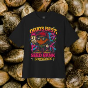 Ohio's Best Seed Bank Unisex Oversized Tee, Hip Hop Style Shirt, Streetwear, Gift for Cannabis Lovers, Graphic Tee